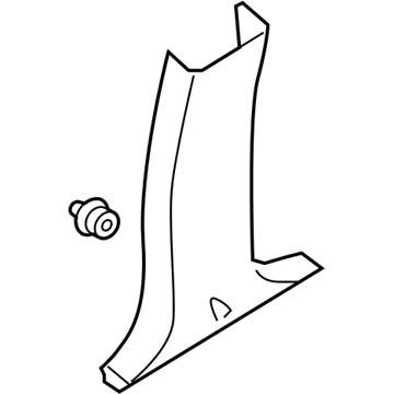 Nissan 76915-1LZ0A GARNISH Center Pillar Lower RH