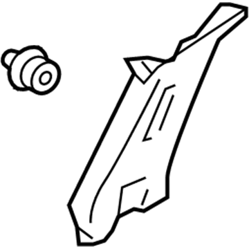 Nissan 76913-1LZ0A GARNISH Windshield Pillar Upper RH