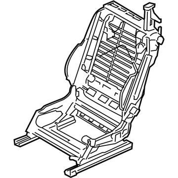 BMW 52-10-7-210-823 Seat Backrest Frame Left