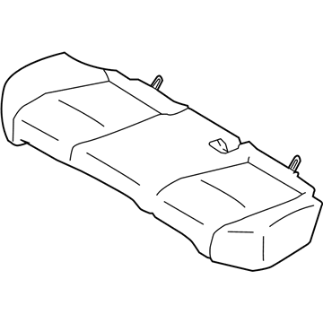 Infiniti 88320-1MS0A Trim Assy-Cushion, Rear Seat