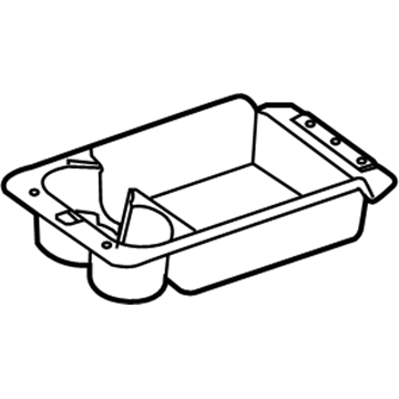 Infiniti 88703-1MS0A Box Assy-Tray, Rear Seat Armrest