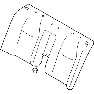 Infiniti 88620-4AM2A Trim Assy-Back, Rear Seat