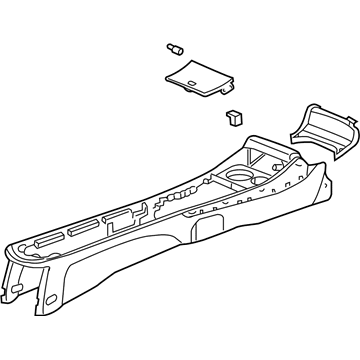 Honda 83420-S5A-A01ZD Console Set, Center *YR169L* (MILD BEIGE)