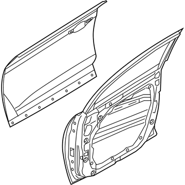 Hyundai 76003-J9000 Panel Assembly-Front Door, LH