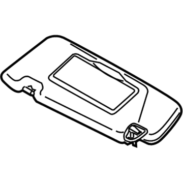 Nissan 96400-1AA1B Passenger Side Sun Visor Assembly