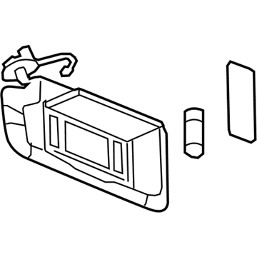 GM 84126657 Sunvisor