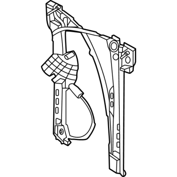 Ford M2DZ-7827008-A REGULATOR - WINDOW - LESS MOTO