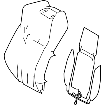 Lexus 71074-50E90-C6 Front Seat Cover Sub-Assembly