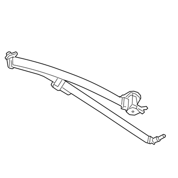 Nissan 88845-EZ59A Belt Assy-Rear Seat Tongue, Lh