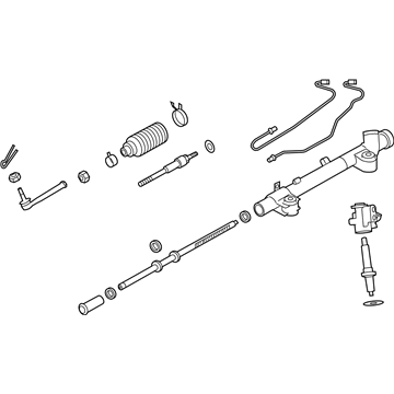 Infiniti 49001-1MA2D Power Steering Gear & Linkage Assembly