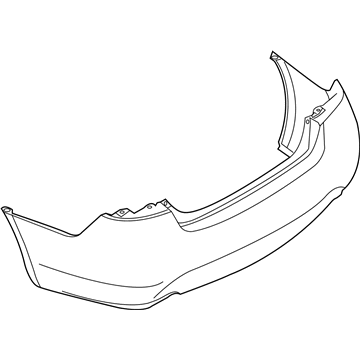 Infiniti 85022-1ME0H Rear Bumper FASCIA