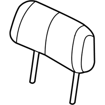 Nissan 86430-9AL0B Headrest Assy-Rear Seat