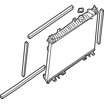 Nissan 21460-ZZ90A Radiator Assy