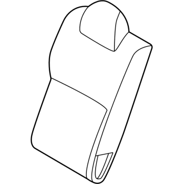 Nissan 88620-5EE3A Trim Assy-Back, Rear Seat RH