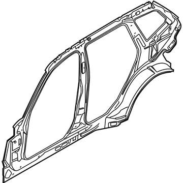 BMW 41-00-3-449-745 Left Interior Side Frame