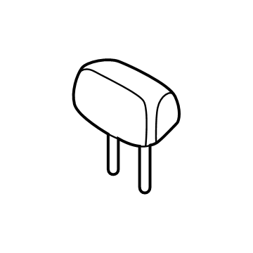 Nissan 86460-6WK0C Headrest Assy-Rear Seat