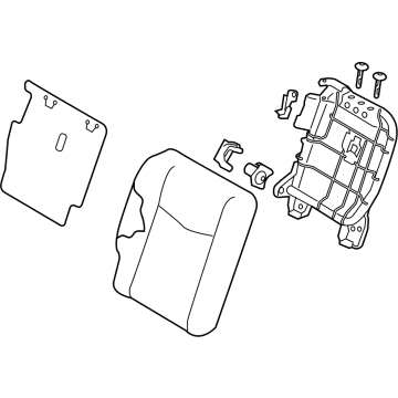 Nissan 88600-5SA0C Back Assy-Rear Seat, RH
