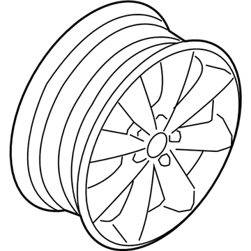 BMW 36-11-6-855-116 Light Alloy Rim, Silver