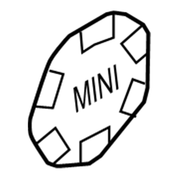 BMW 36-10-6-860-724 Hub Cap, Silver