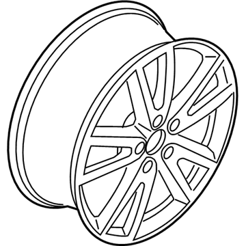 BMW 36-10-6-875-415 Disc Wheel Light Alloy Jet Bl.Solenoid.Paint