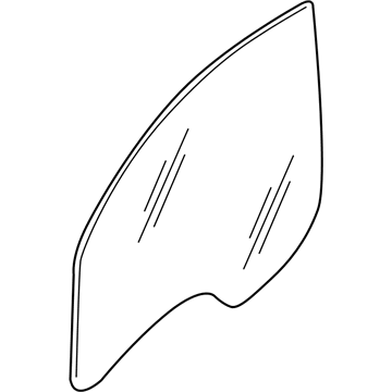 BMW 51-33-7-182-083 Side Window, Green, Door, Front Left