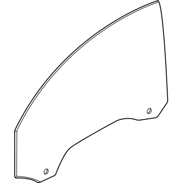 BMW 51-33-8-498-591 SIDE WINDOW, DOOR, LEFT FRON