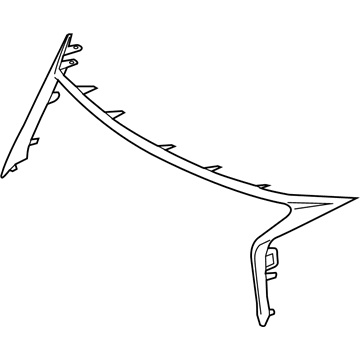 Lexus 52711-30270 Moulding, Front Bumper