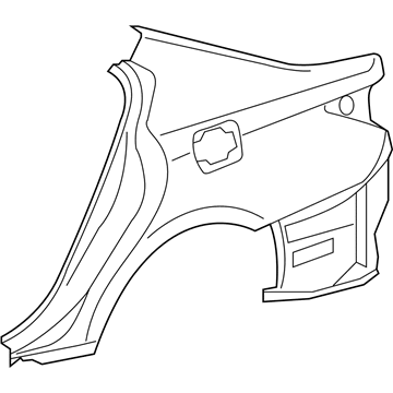 Lexus 61611-30A20 Panel, Quarter, RH