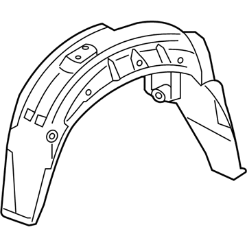Lexus 65637-30141 Liner, Rear Wheel Housing
