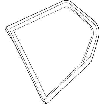 BMW 51-37-7-388-827 Side Window, Fixed, Rear Left