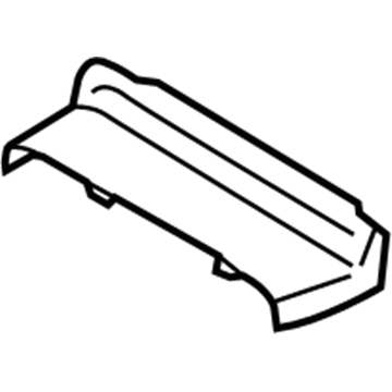 BMW 51-16-6-806-387 COVER, REAR CONSOLE, REAR