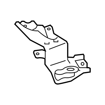 Lexus 16651-36010 Bracket, INTERCOOLER