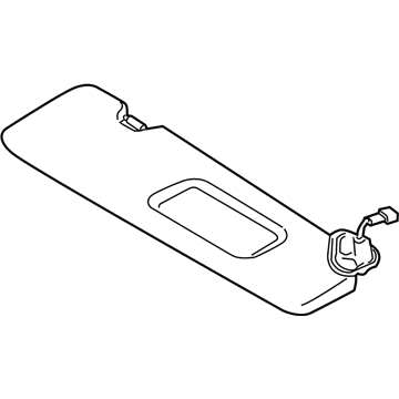 BMW 51-16-7-294-697 Sun Visor With Label, Left