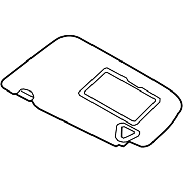 Nissan 96400-3NA0C Right Sun Visor Assembly