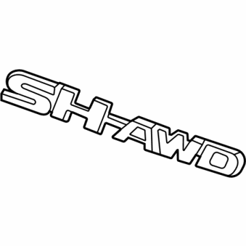 Acura 75719-TZ5-A01 Emblem, Rear (Sh-Awd)