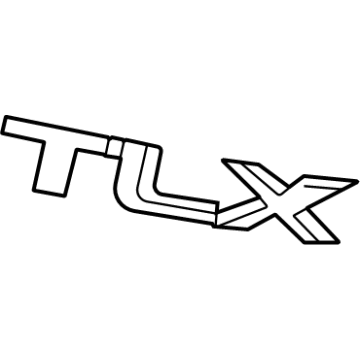 Acura 75722-TGV-A01 Emblem Set, Rear