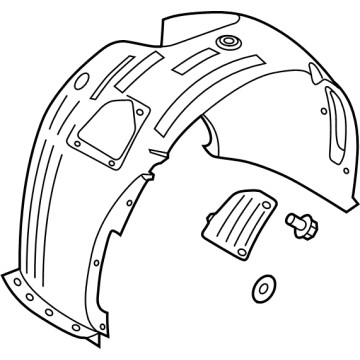 Kia 86812J5010 Guard Assembly-Front Wheel