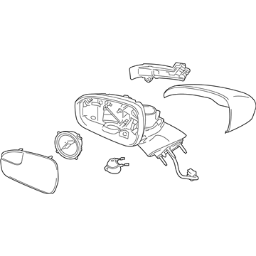 Ford DS7Z-17683-LT Mirror Assembly