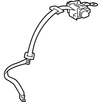 Lexus 73360-50211-A0 Belt Assy, Rear Seat 3 Point Type, Outer RH