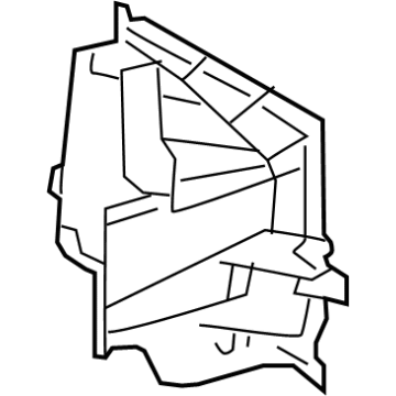 Lexus 165C1-70030 Duct, Sub-Radiator