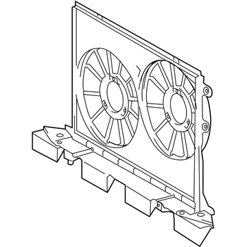 Toyota 16711-36090 Fan Shroud