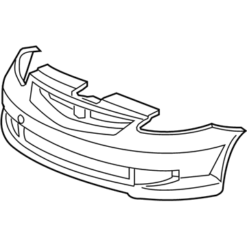 Honda 04711-SLN-A71ZZ Face, Front Bumper (Dot)