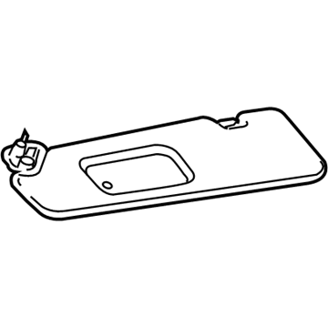 BMW 51-16-7-313-611 Left Sun Visor