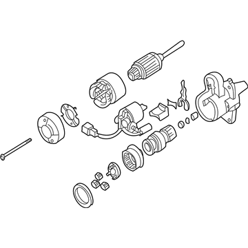Nissan 2330M-EV10BRW Motor Assembly-Starter REMAN