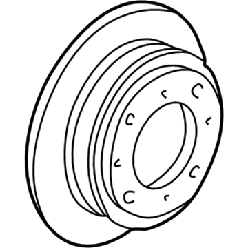 Acura 42510-SE0-010 Disk, Rear Brake