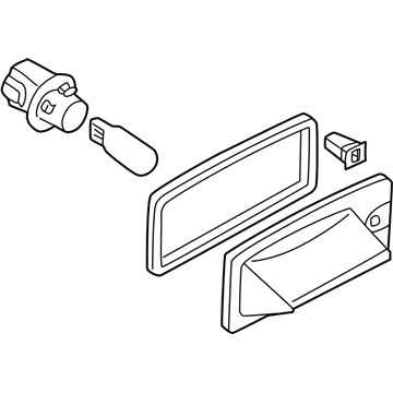 Nissan 26510-8J000 Lamp Assembly-Licence