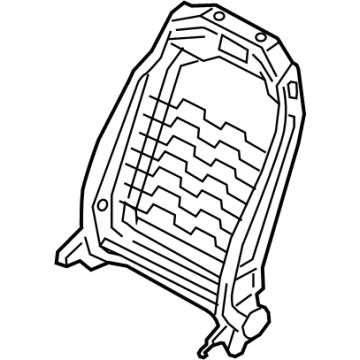 BMW 52-10-7-421-860 BACKREST FRAME, RIGHT