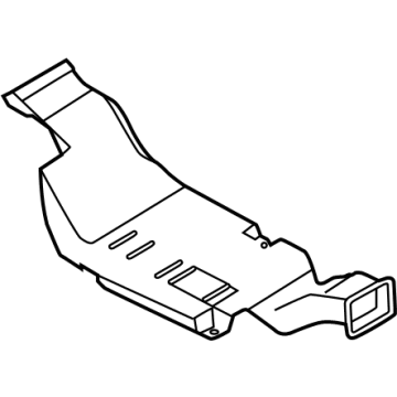 Nissan 27831-5MP0A DUCT-HEATER FLOOR, 2ND