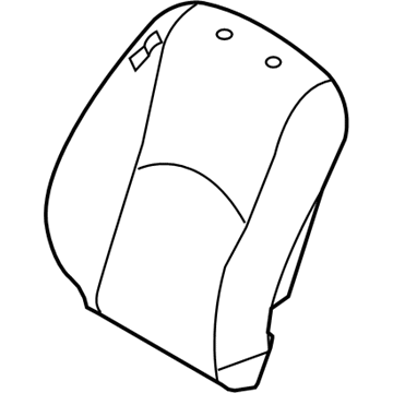 Kia 884602J380ACG Front Seat Back Passenge Covering