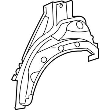Lexus 61631-75010 Panel, Quarter Wheel House, Outer RH